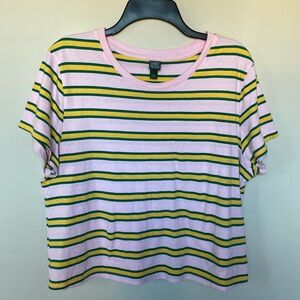 Wild Fable Striped Cropped T-Shirt